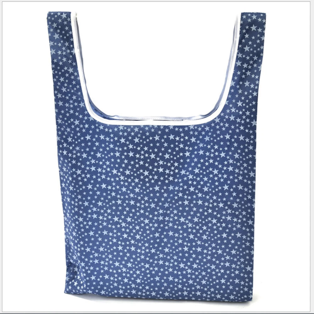 BIG Eco-Friendly Shopping bag foldable polyester bag environmmental grocery bags folding Pocket Tote Portable Shoulder Handbag
