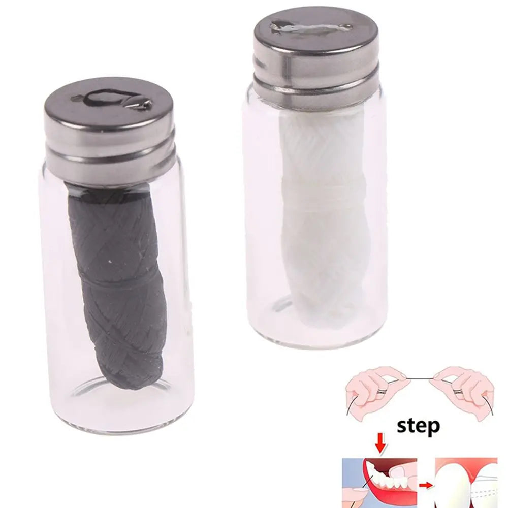 30M Eco-Friendly Bamboo Floss Spool Dental Floss Oral Care Oral Hygiene Teeth Flosser Dental Flosser