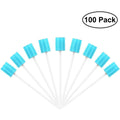 Pack Of 100 Disposable Oral Care Sticks With Blue Sponge Tip Oral Care, Disposable Tooth Cleaning Sponge Stick Oral Care