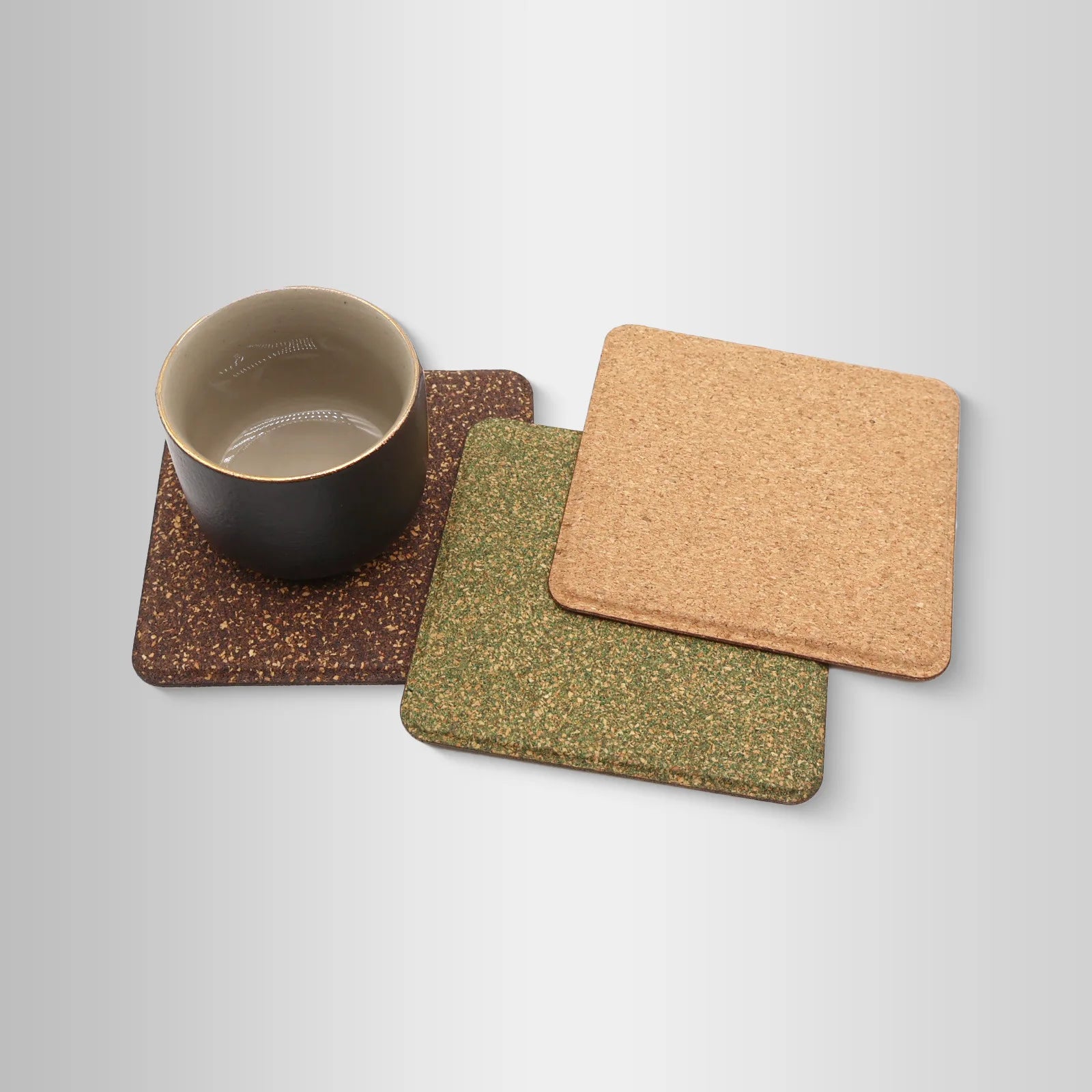 Eco-friendly Tea Dregs Cork Coasters Heat Insulation Anti-scald  Non-slip  Coaster Table Decoration and Accessories