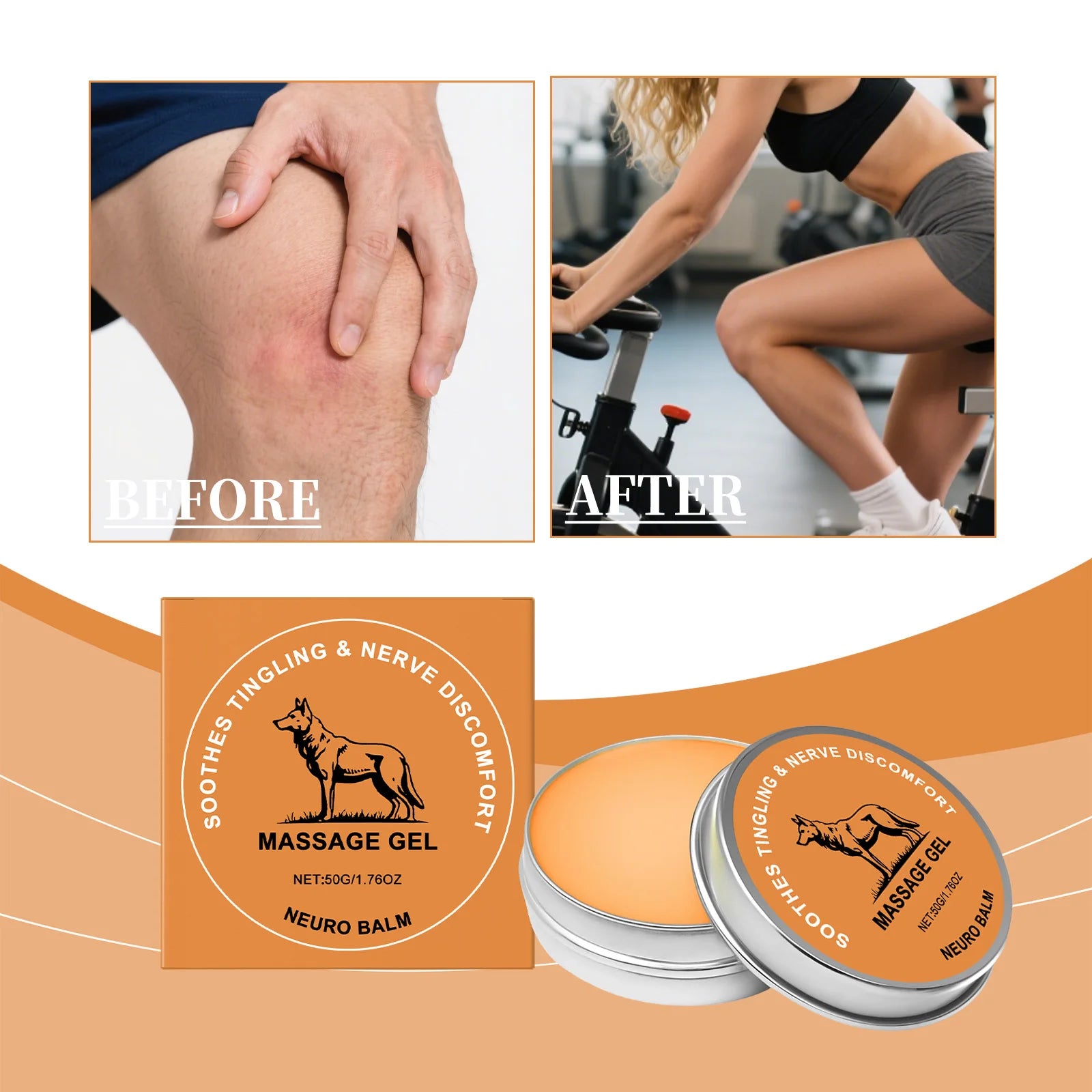 Natural Herbal Joint Care Massage Balm Soothing Comfort Body Cream Sports Support Fast Absorbing Non Greasy Daily Care Formula