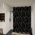 Bathroom Shower Curtain Waterproof Bathtub Bathing Curtains Easy Clean and Wipe PEVA Shower Curtains Marble Curtain with Hooks