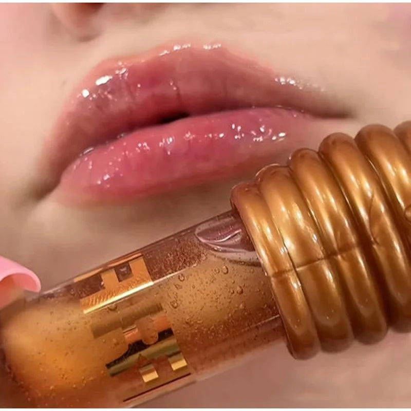 Honey Lip Balm Longlasting Moisturizing Dry Lips Diminishes Lip Lines Plumps Lips With Transparent Pearlescent Lip Care Lip Balm