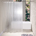 180x180cm 3D Bathroom Bath Shower Curtain Transparent Thicker Waterproof Curtain EVA Transparent Waterproof Curtain