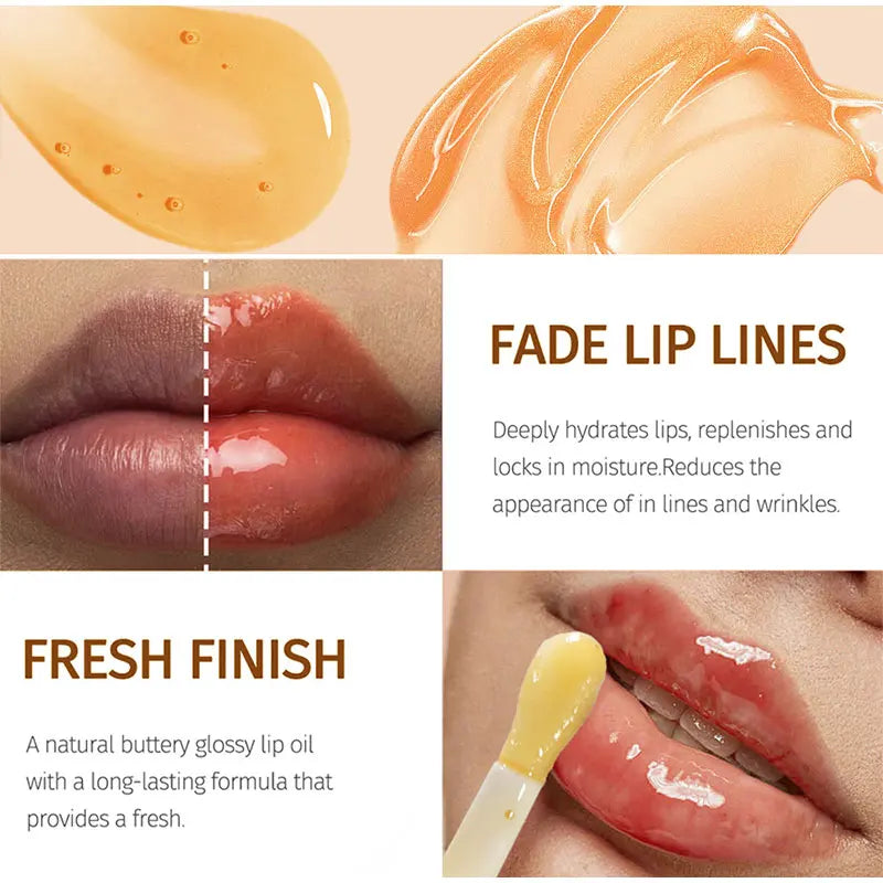 Honey Lip Balm Longlasting Moisturizing Dry Lips Diminishes Lip Lines Plumps Lips With Transparent Pearlescent Lip Care Lip Balm