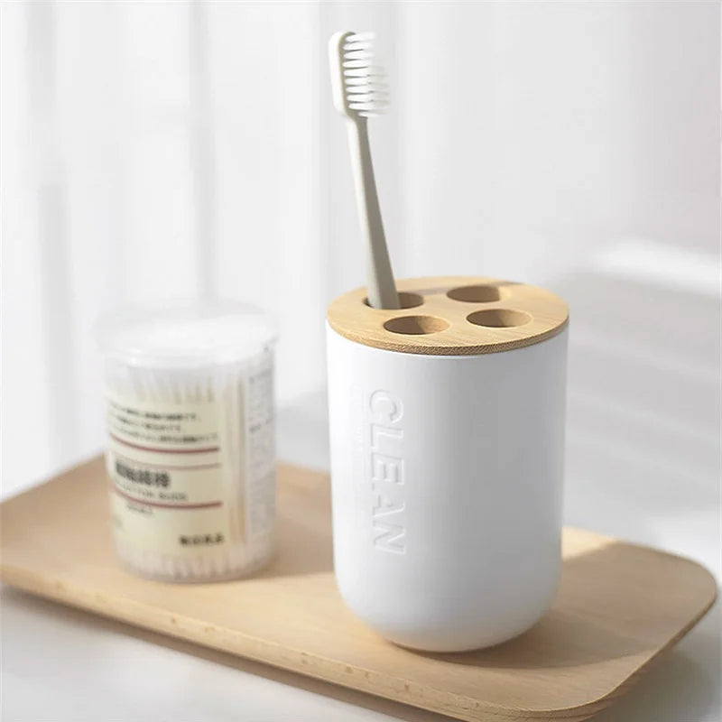 1pc Bathroom Accessories Soap Dispenser Bottle Dish Washroom Garbage Can Toothbrush Holder Cup Suit Lotion Rack Toilet Brush