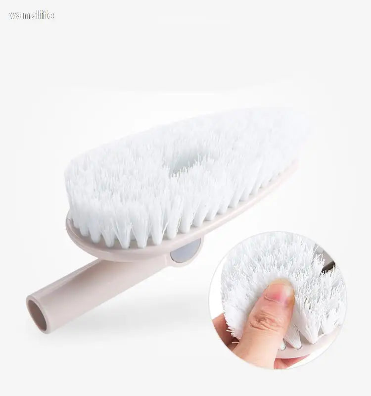 vanzlife Household bathroom long-handled brush outdoor floor tile ceramic tile to scrub brush toilet bath floor cleaning brush