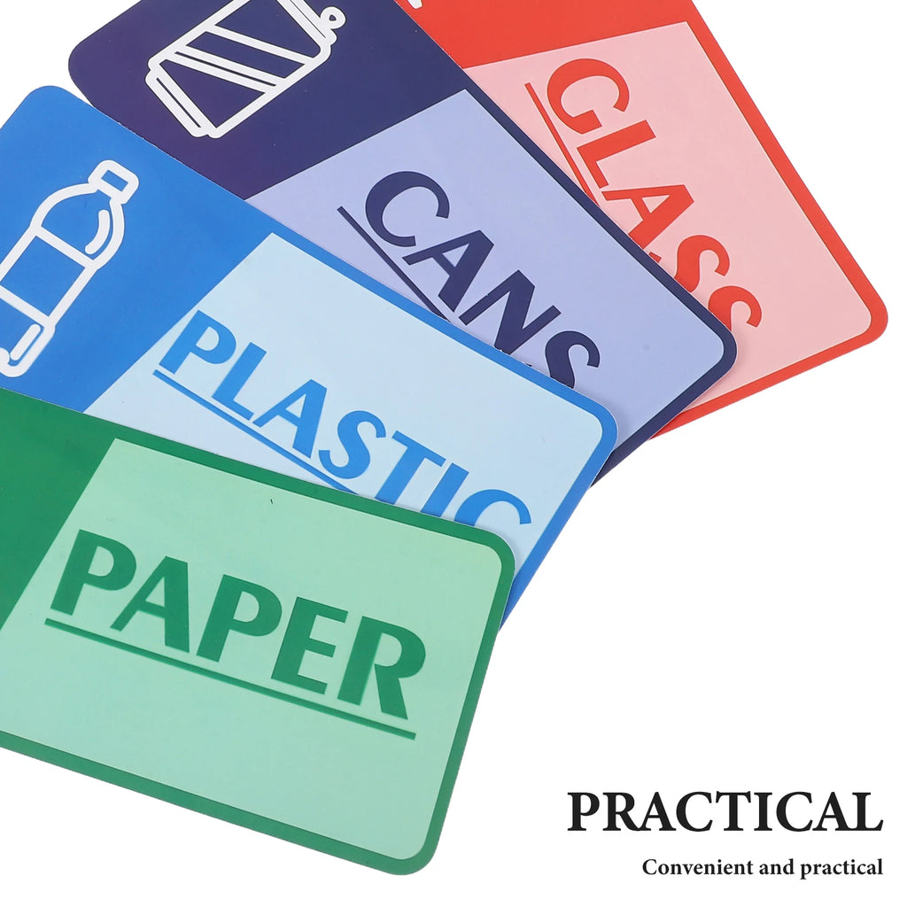 Eco Friendly Kitchen Waste Management Labels Garbage Collection Reminder Stickers Household Recycling Organizer