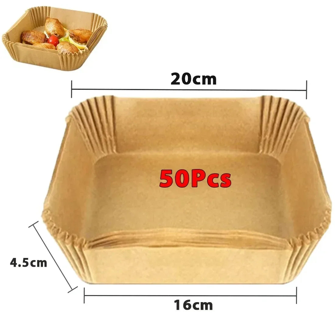 Air Kitchens Accessories Fryer Kitchen Gadgets Disposable Paper Utensils Pastry Baking Supplies Accessory Bakeware Dining Bar