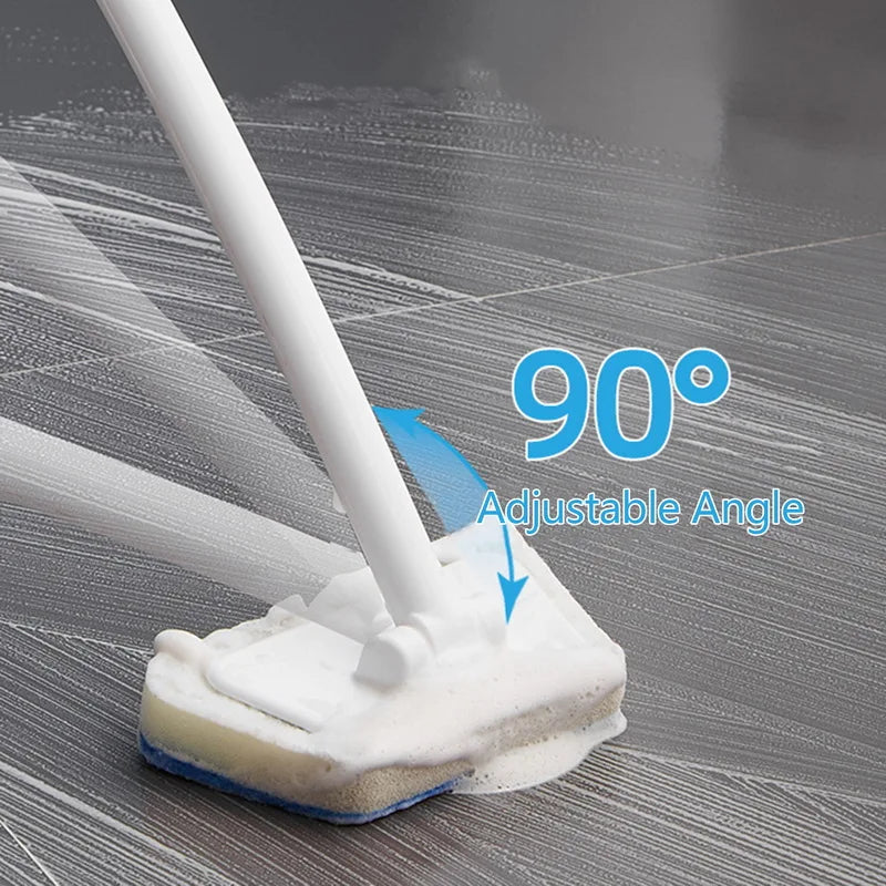 Bathroom Sponge Cleaning Brush Multi-Functional Tool Long Handle Removable Household Floor Bathtub Brushes Ceramic Tile Brush