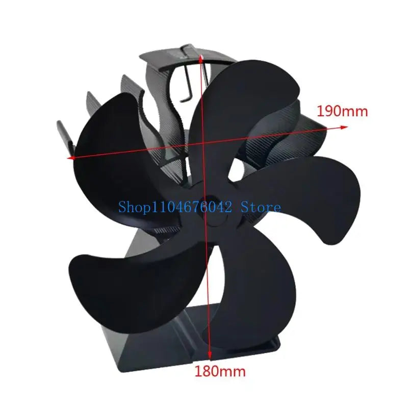 652F Eco Friendly Fireplace Fan Stove Fan for Wood Log for Burner Fireplace Increases