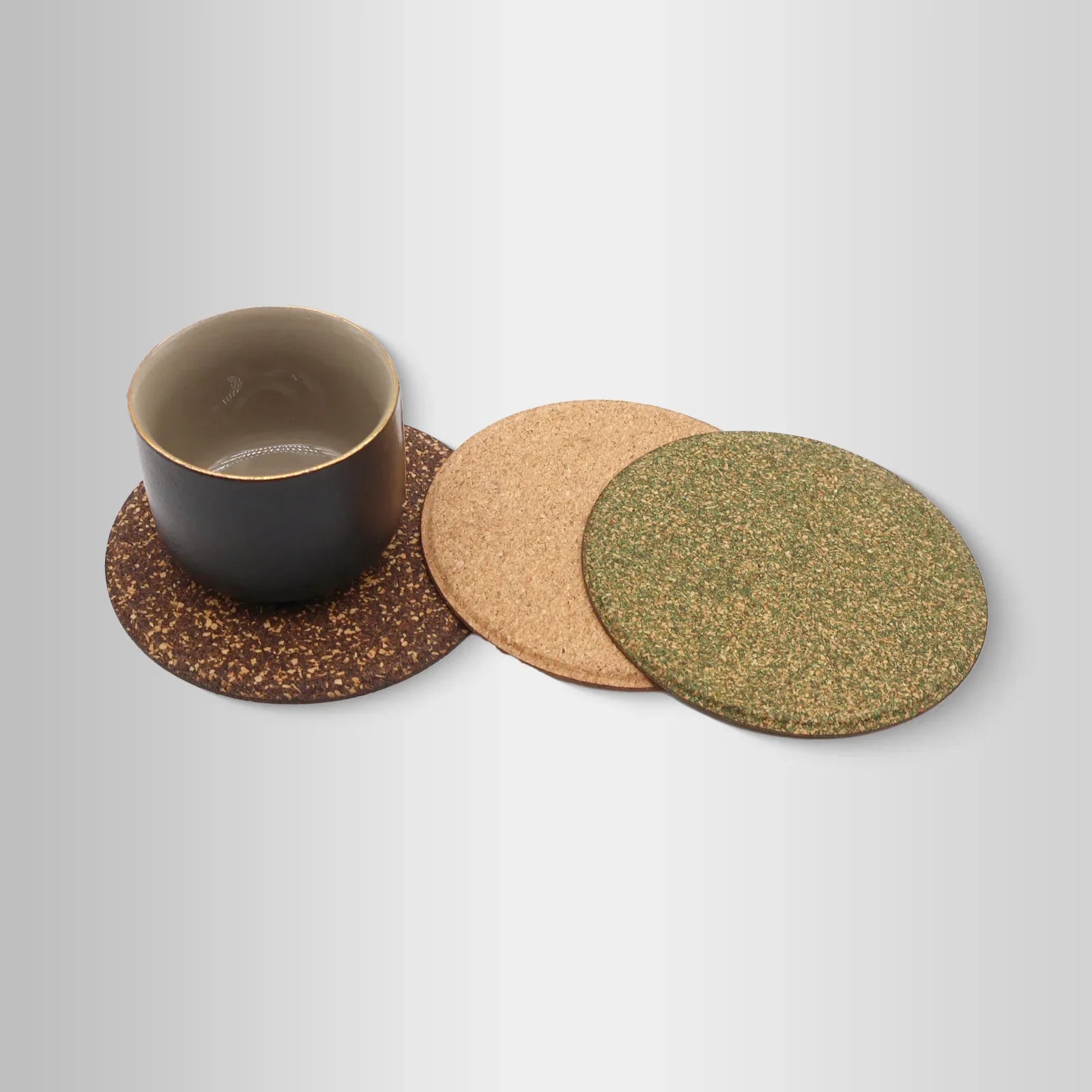 Eco-friendly Tea Dregs Cork Coasters Heat Insulation Anti-scald  Non-slip  Coaster Table Decoration and Accessories
