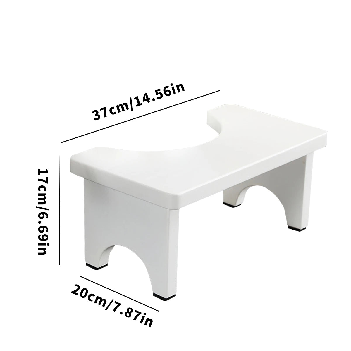 Bamboo Toilet Stool Squat Adult,Portable Toilet Potty Stool,Constipate Helper Stool For Bathroom,Curved Build, Bump-Proof