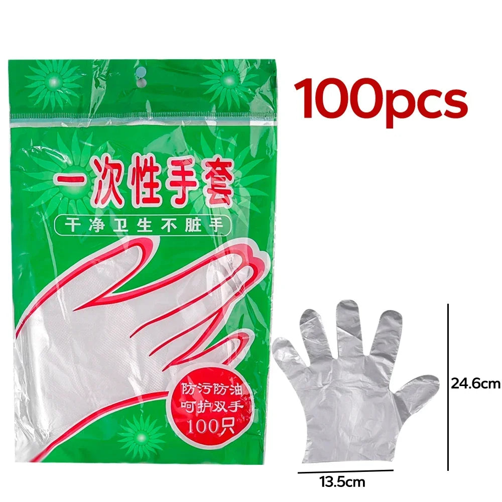 Eco-friendly Disposable Gloves Garden Household Restaurant BBQ Clear Multi-functional Gloves Food Grade New