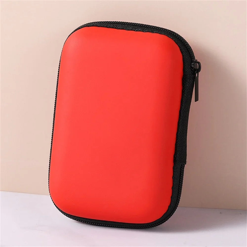 Portable EVA Storage Bag Charging Case for Earphone Package Zipper Bag Travel Phone Charger Cable Organizer Electronics Storage