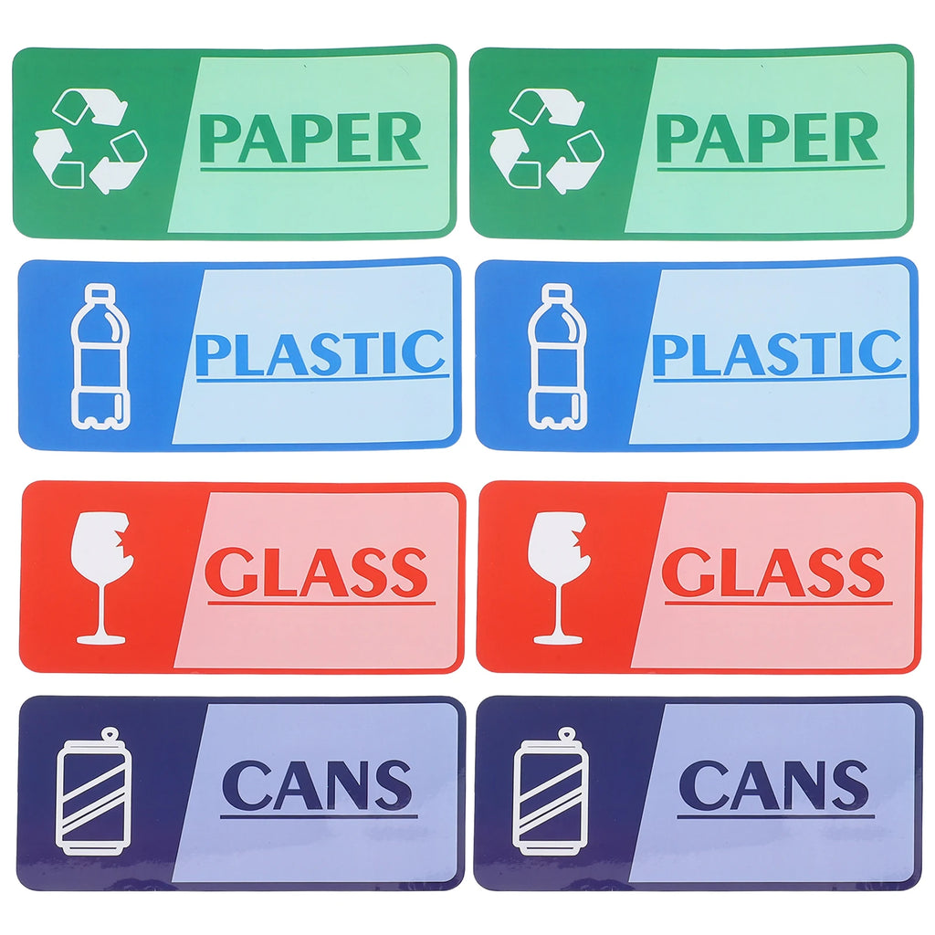 Eco Friendly Kitchen Waste Management Labels Garbage Collection Reminder Stickers Household Recycling Organizer