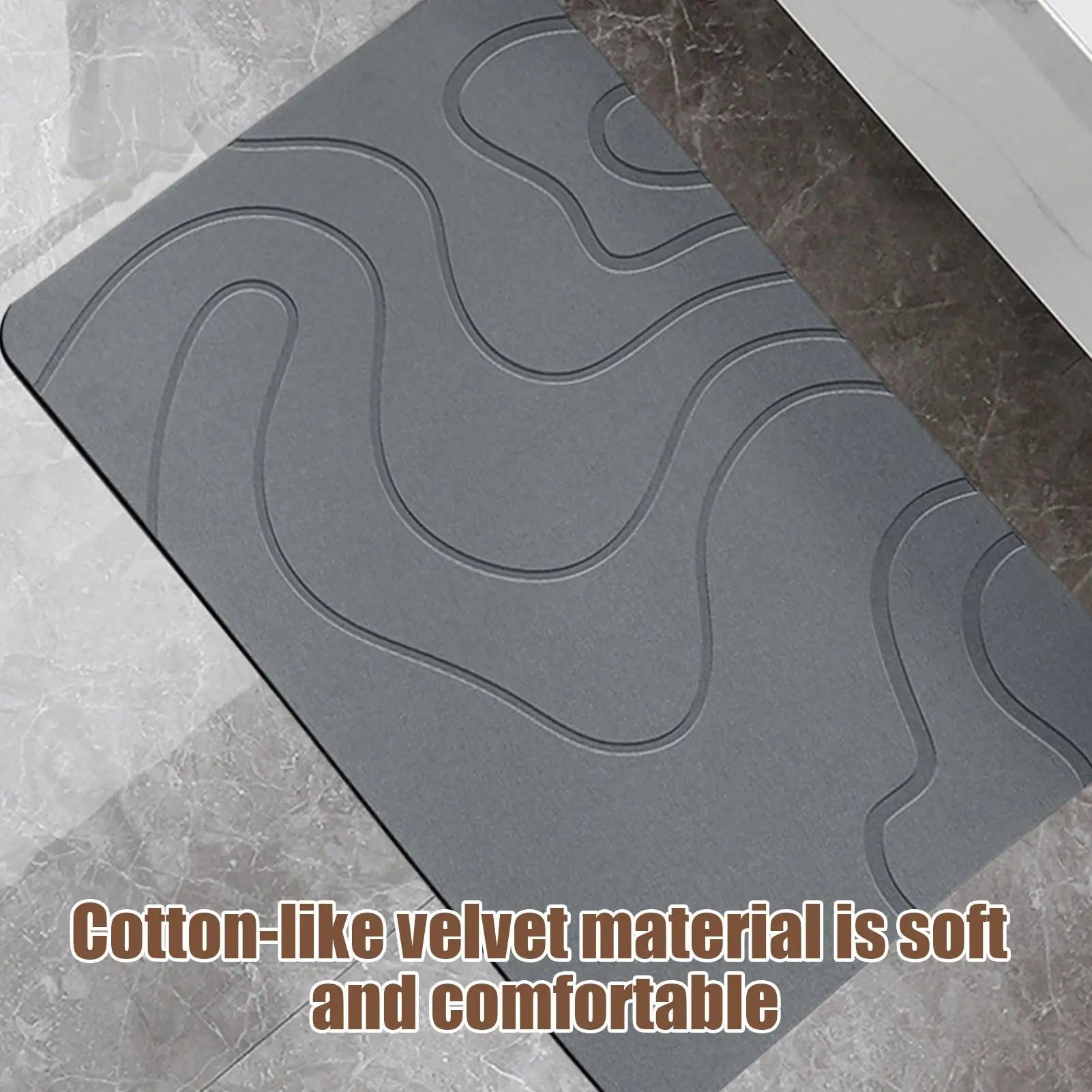Bath Drying Mat Diatom Mud Soft Mat Toilet Door Non slip Mat Water Absorption Quick Drying Diatomite Shower Mat