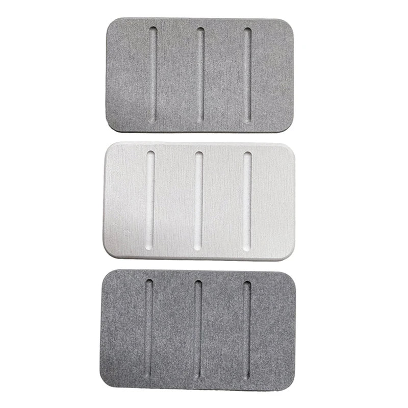Diatom Mud Soap Dish Quick-Dry Pad Bathroom Countertop Soap Toiletries Absorbent Mat Rectangular Soap Holder Bathroom Supplies