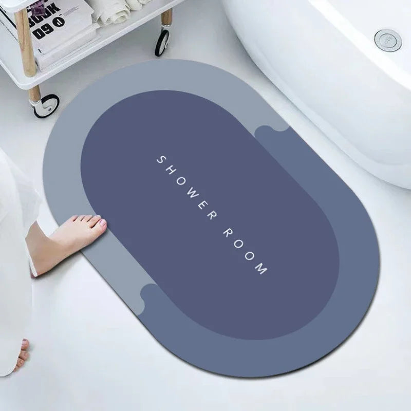 Bath Mats Modernized Magic Mat Bathroom Rubber Anti Slip Quick Drying Absorbent Bathroom Rug Shower Room Rugs for Bathtub Sink
