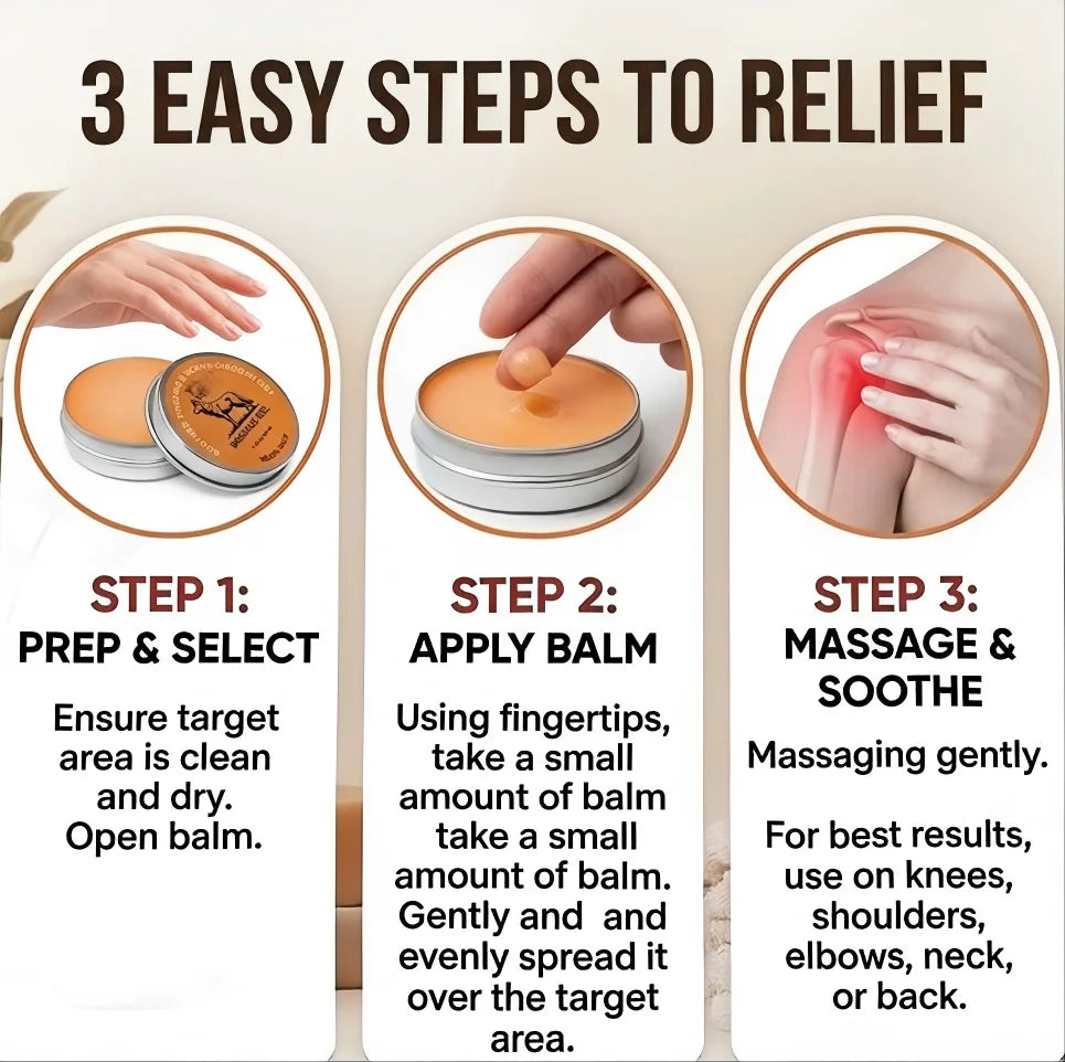 Natural Herbal Joint Care Massage Balm Soothing Comfort Body Cream Sports Support Fast Absorbing Non Greasy Daily Care Formula