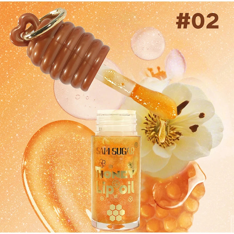 Honey Lip Balm Longlasting Moisturizing Dry Lips Diminishes Lip Lines Plumps Lips With Transparent Pearlescent Lip Care Lip Balm