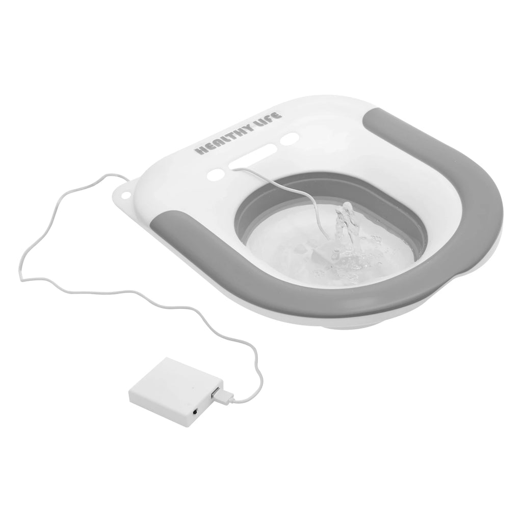 Electric Sitz Bath Tub Basin Bidet Foldable Bathroom Cleansing Steam Seat for Cleaning Soothes Hemorrhoids Postpartum Care