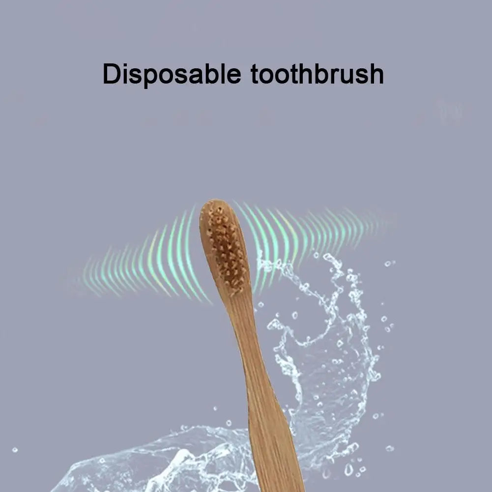 Eco-Friendly Bamboo Toothbrush Set - Soft Bristle Charcoal Infused, Biodegradable Oral Care
