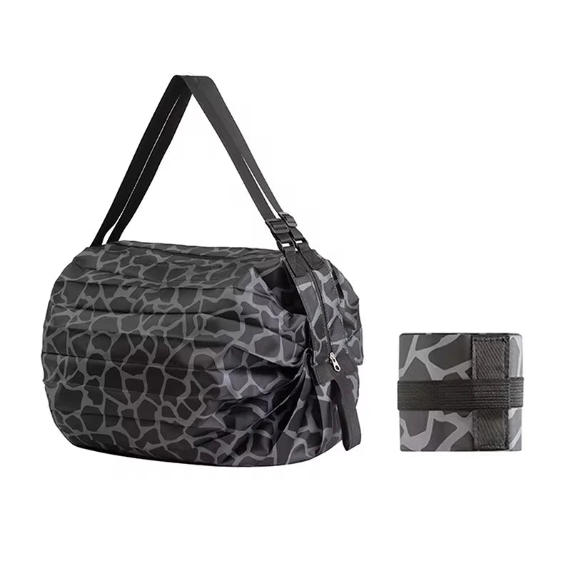 Foldable Shopping Bag Eco-friendly Portable Large Capacity Handbag Travel Storage Bag Oversized Reusable Grocery Shopping Bag