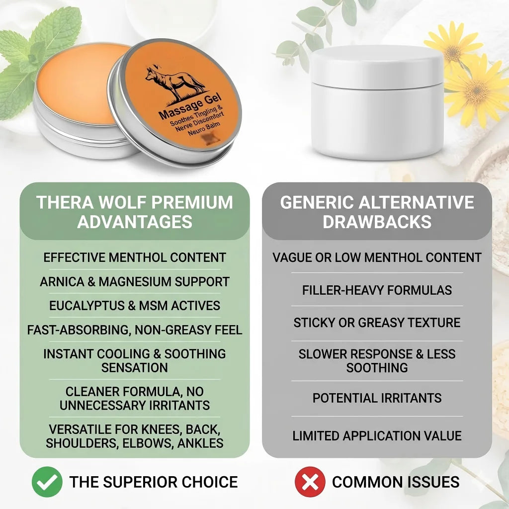 Natural Herbal Joint Care Massage Balm Soothing Comfort Body Cream Sports Support Fast Absorbing Non Greasy Daily Care Formula