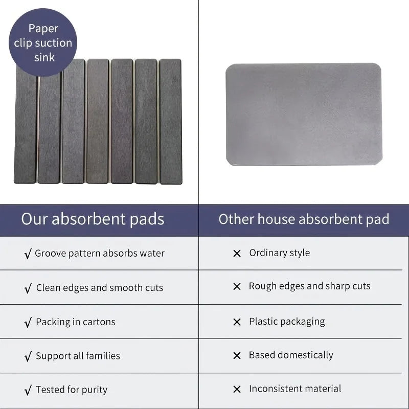 Quick Drying Mat for Kitchen,Dish Drying Mat, Stone Bath Mats for Bathroom, Foldable Diatomaceous Bath Mat, Non-Slip Shower Mat
