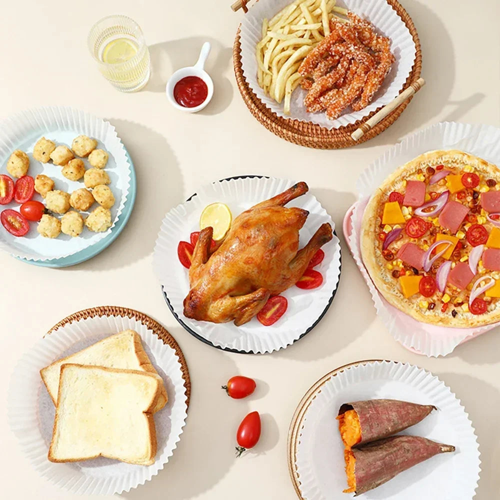Air Kitchens Accessories Fryer Kitchen Gadgets Disposable Paper Utensils Pastry Baking Supplies Accessory Bakeware Dining Bar