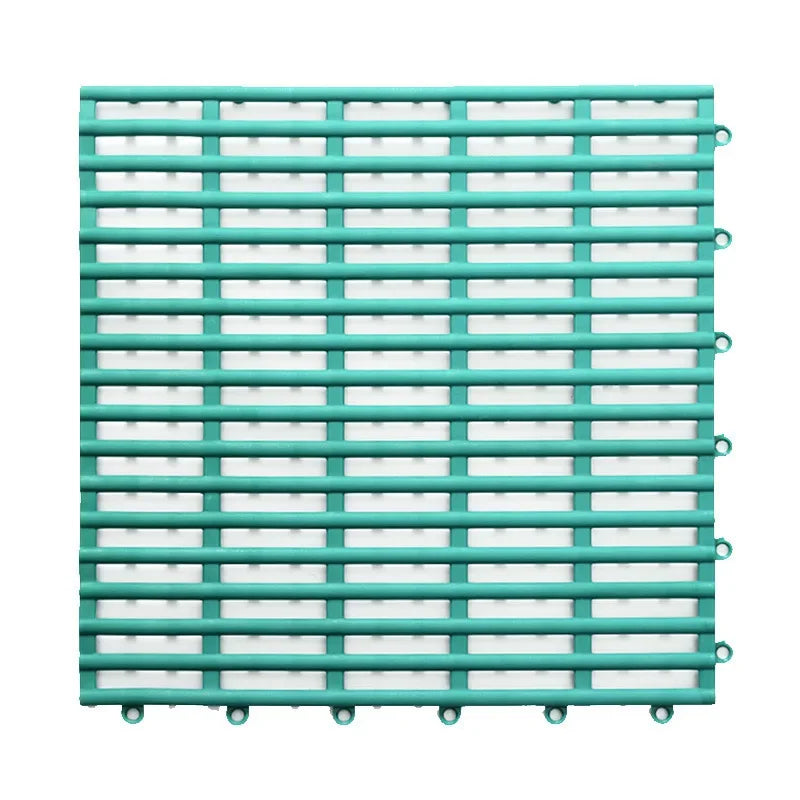 Household bathroom splicing solid color non-slip bathroom shower hollow draining floor mat