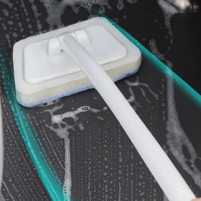 Bathroom Sponge Cleaning Brush Multi-Functional Tool Long Handle Removable Household Floor Bathtub Brushes Ceramic Tile Brush