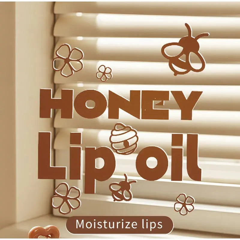 Honey Lip Balm Longlasting Moisturizing Dry Lips Diminishes Lip Lines Plumps Lips With Transparent Pearlescent Lip Care Lip Balm