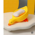 Random Soap Tray Self-draining Soap Rack Duck-shaped Creative Rack for Shower Bathroom Kitchen Tub Sink Tray Bracket Bathroom