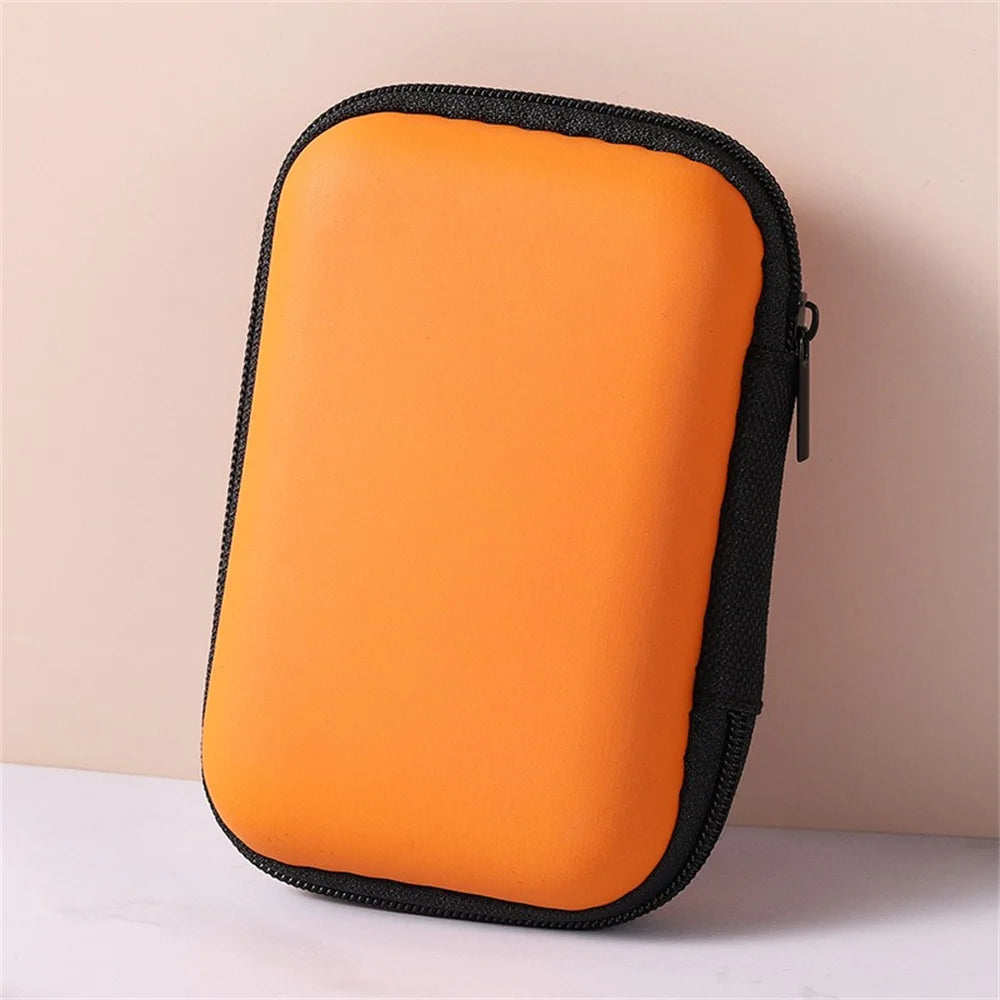Portable EVA Storage Bag Charging Case for Earphone Package Zipper Bag Travel Phone Charger Cable Organizer Electronics Storage