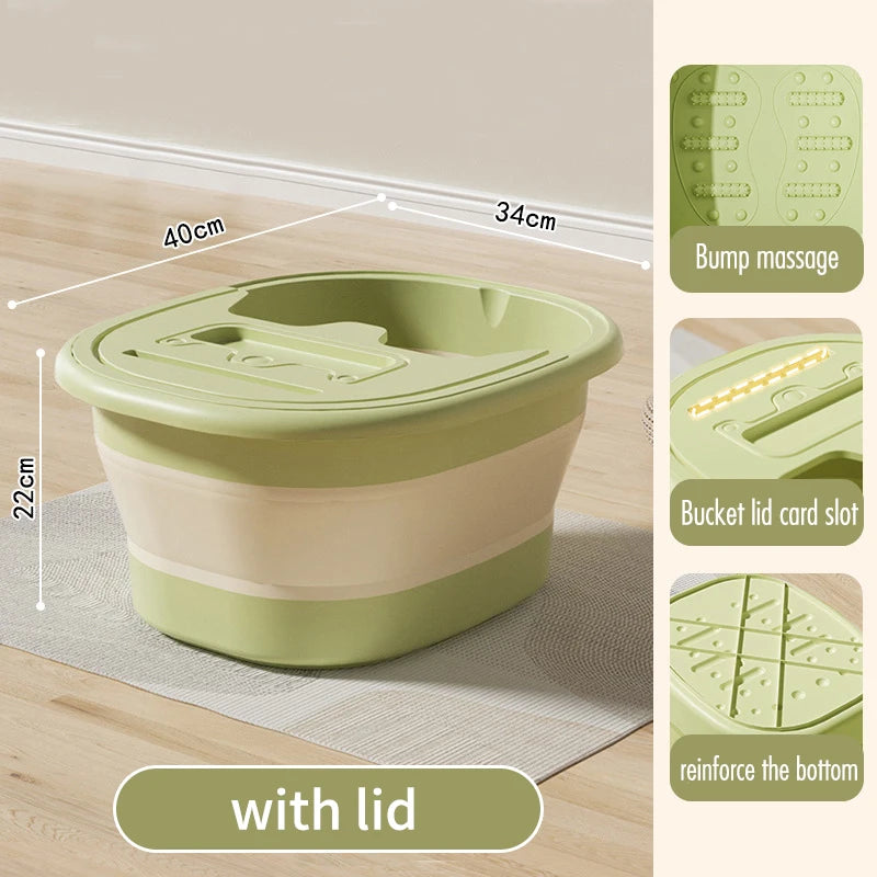 Portable Foldable Foot Bath Tub Plastic Space-saving Design Needed For Bedroom Use Bathroom Accessories Adult Folding Bathtub