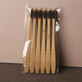6pcs Bamboo Toothbrush Eco-Friendly Wooden Toothbrushes with Soft Bristles for Sensitive Teeth Gums Deep Cleaning Oral Care