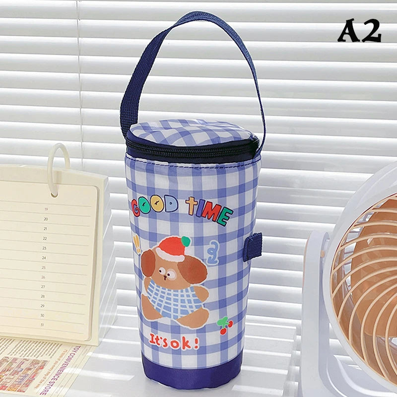 Eco-Friendly Portable Milk Tea Tote Bag Heat Preservation Insulated Cup Cover Carrying Handbag Tumbler Cup Accessories