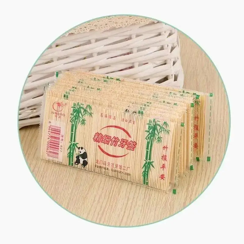 1Pack Bamboo Toothpicks Oral Wooden Tooth Pick Care Bamboo Products Chinese Style Toothpicks