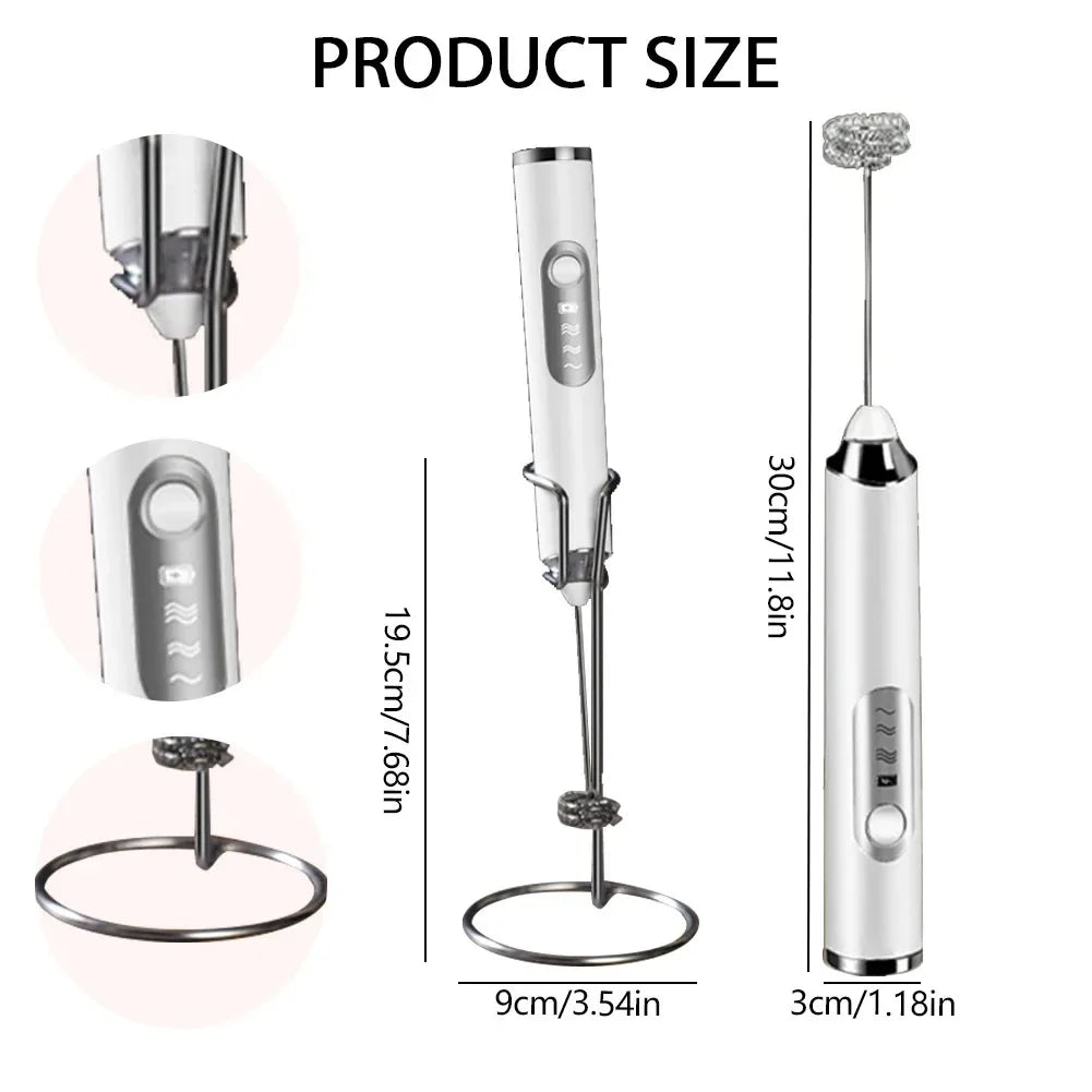 Cordless Home Kitchen Gadgets Electric Kitchens Accessories Milk Mixer Frother Mini Coffee Egg Beater Beating Tools Dining Bar