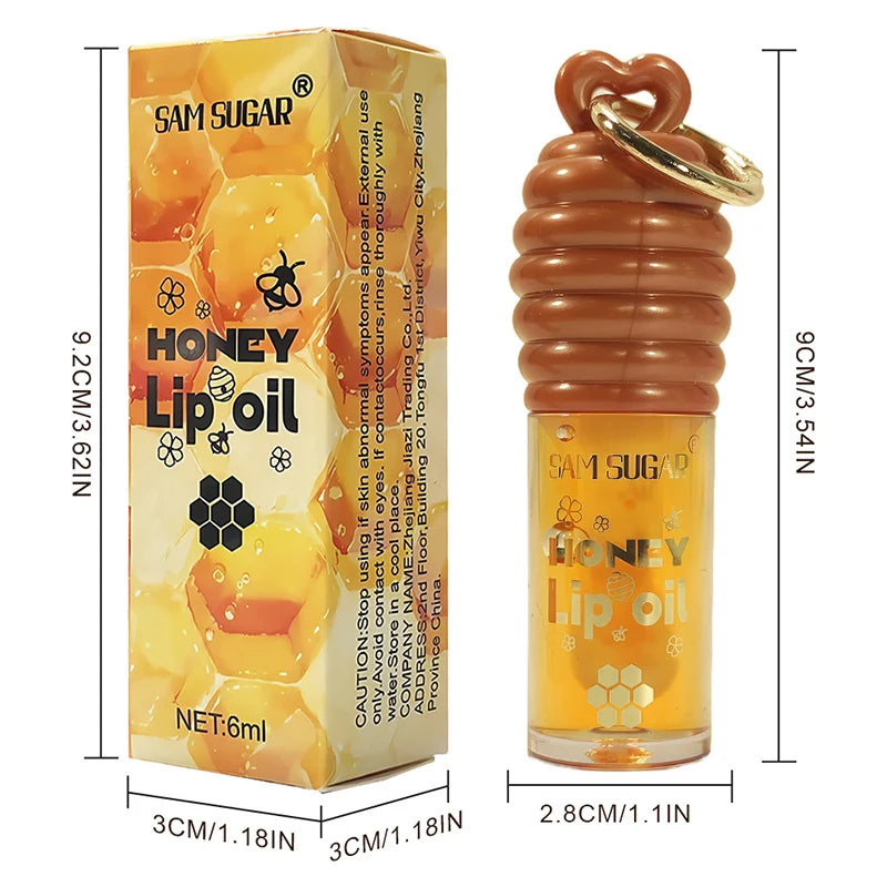 Honey Lip Balm Longlasting Moisturizing Dry Lips Diminishes Lip Lines Plumps Lips With Transparent Pearlescent Lip Care Lip Balm