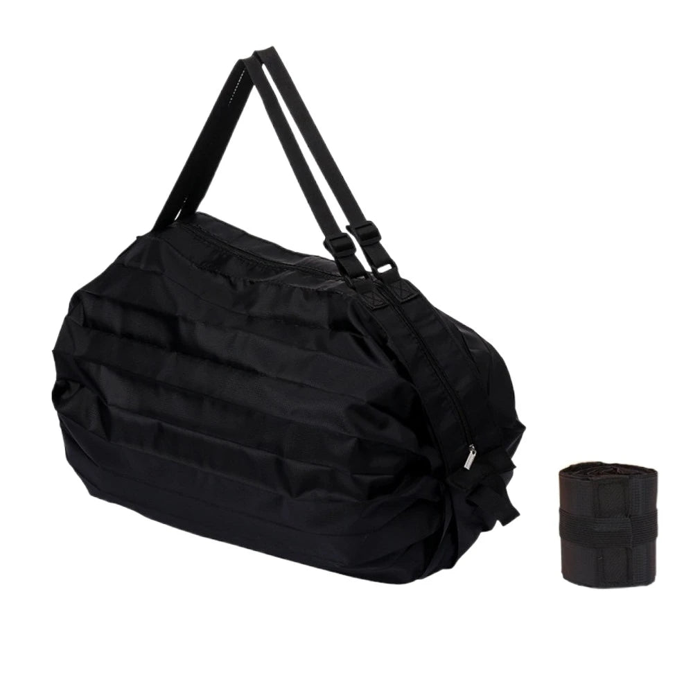 Eco-friendly Creative Folding Shopping Bag Portable Reusable Beach Bag Lightweight Waterproof Travel Shoulder Handbag Yoga