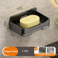 Bathroom Soap Dish Wall Mounted Sponge Holder Bathroom Organizer Double drainage Soap Dish Bathroom Accessories