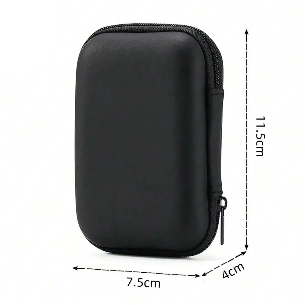 Portable EVA Storage Bag Charging Case for Earphone Package Zipper Bag Travel Phone Charger Cable Organizer Electronics Storage
