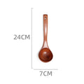 Kitchen Utensils Wooden Spoon Eco-friendly Tableware Gift Natural Eco-friendly Easy To Clean Oval Spoon Eating Stirring Spoon