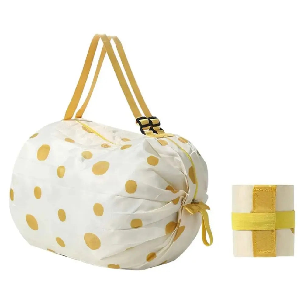 Eco-friendly Creative Folding Shopping Bag Portable Reusable Beach Bag Lightweight Waterproof Travel Shoulder Handbag Yoga