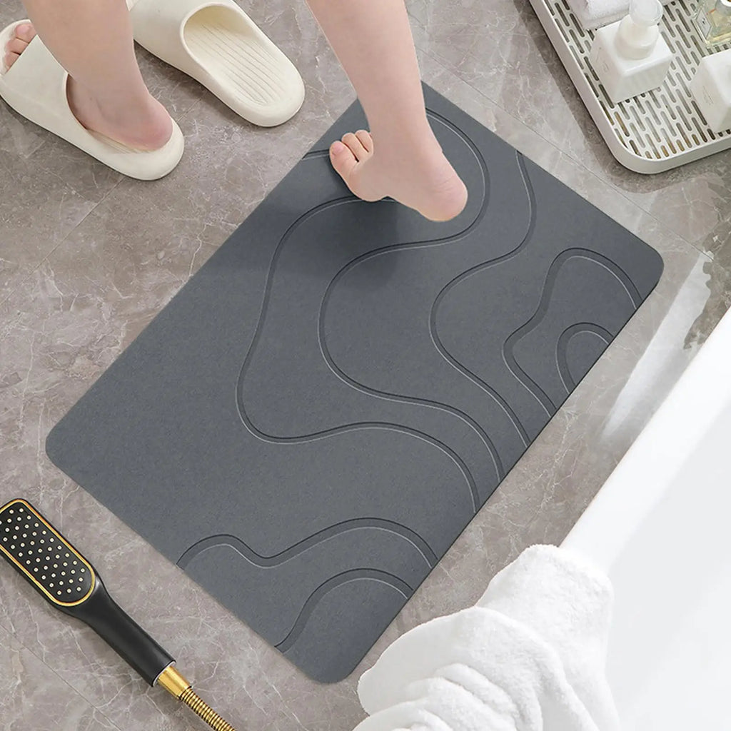 Bath Drying Mat Diatom Mud Soft Mat Toilet Door Non slip Mat Water Absorption Quick Drying Diatomite Shower Mat