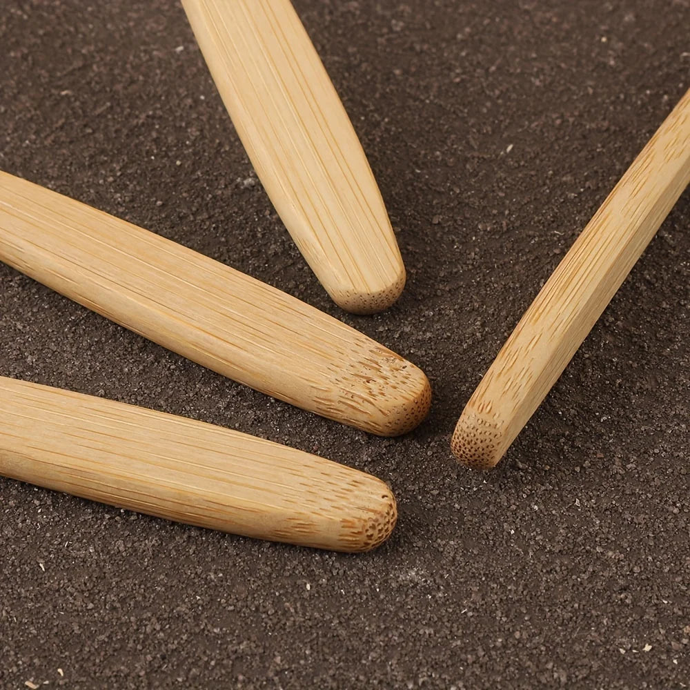 6pcs Bamboo Toothbrush Eco-Friendly Wooden Toothbrushes with Soft Bristles for Sensitive Teeth Gums Deep Cleaning Oral Care