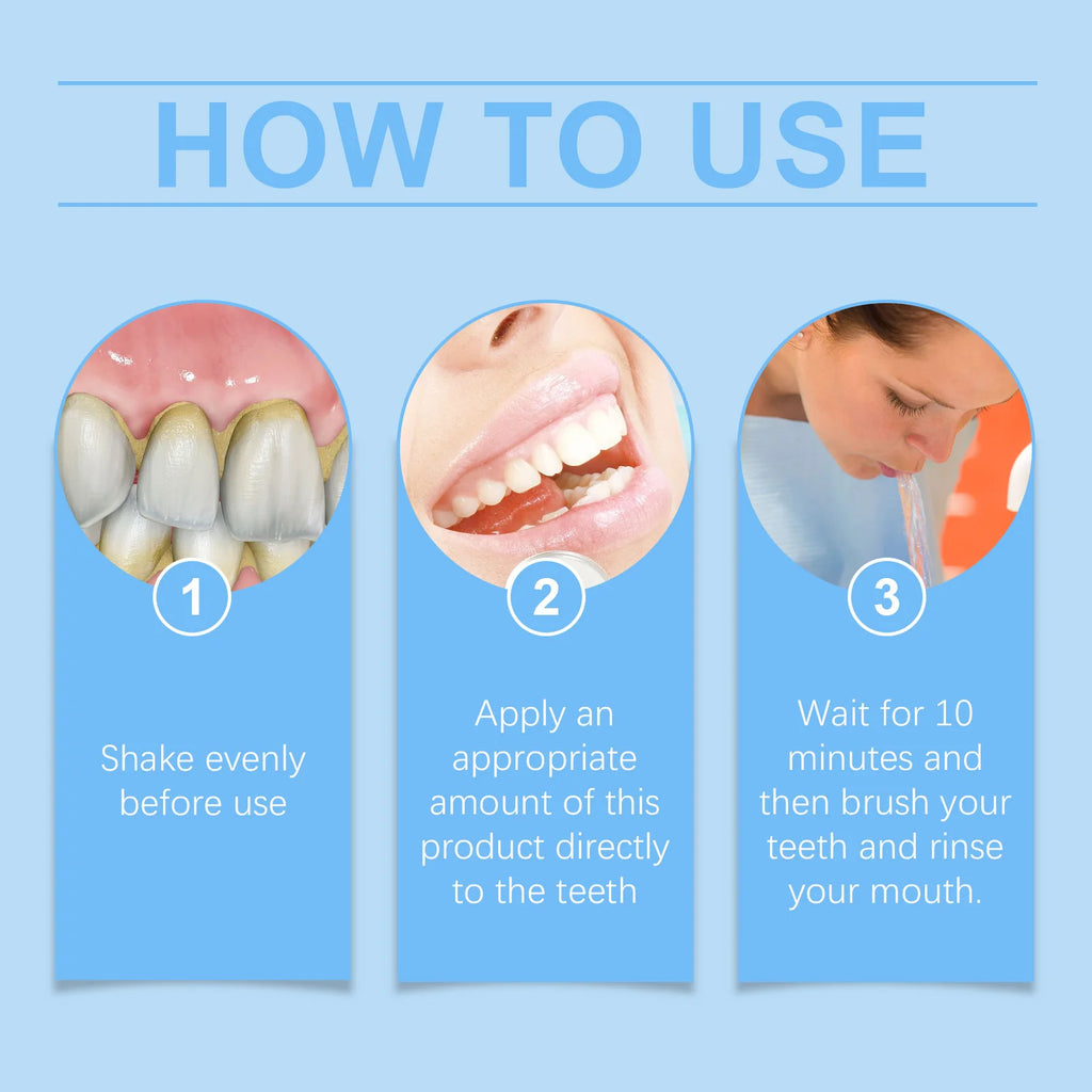 Oralhoe Dental Care Liquid Lasting Freshing Breath Deep Cleaning Oral Hygiene Removes Plaque Stains Teeth Brightening Serum 60ml